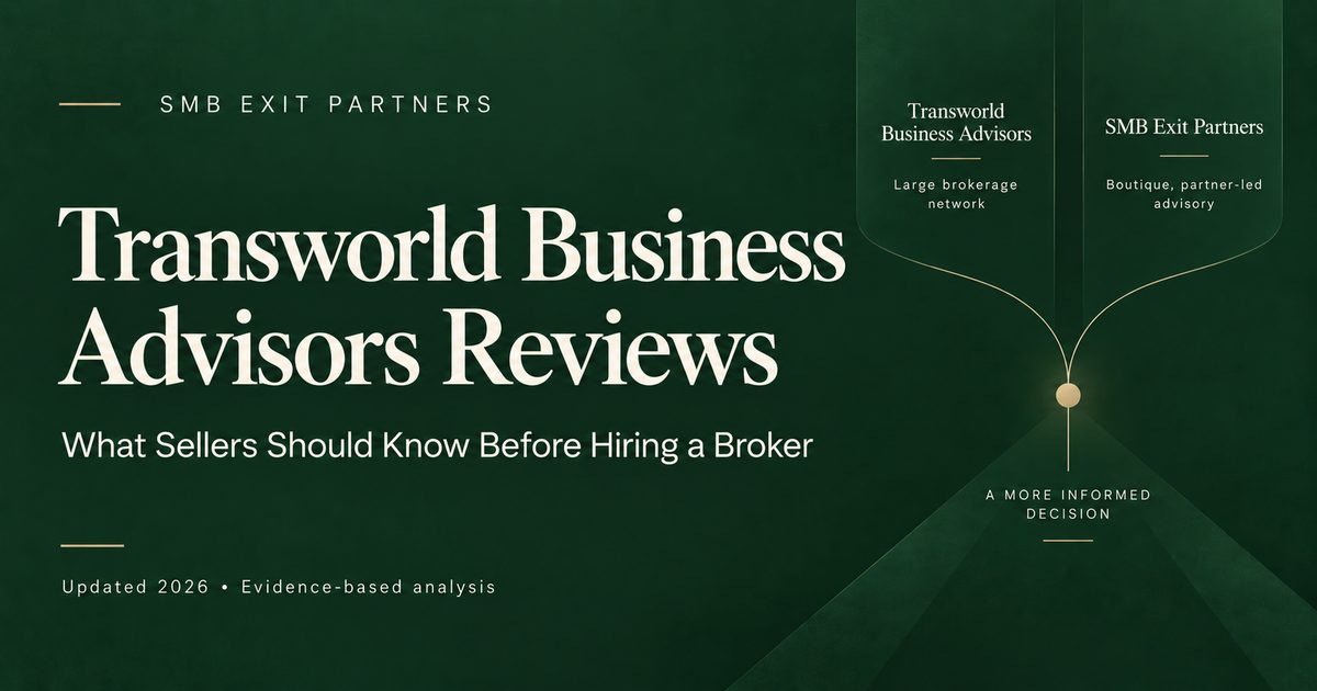 Transworld Business Advisors reviews: what sellers should know before hiring a broker